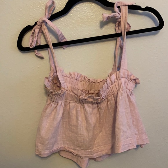 Lavender purple tie top from cotton on size XS - Picture 2 of 3